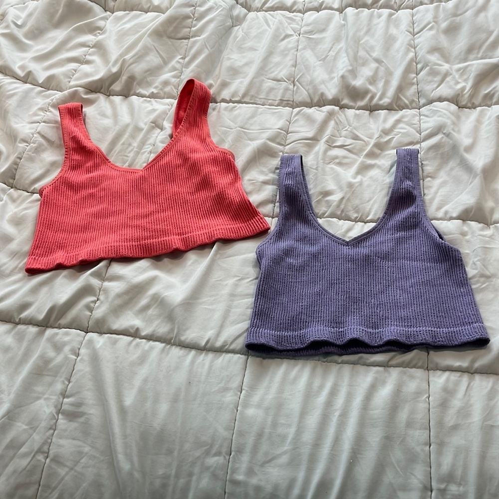 ribbed crop tops
